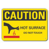 LYLE LCU3-0147-RA_14x10 CAUTION SIGN RECYCLED ALUMINUM 10 IN H