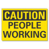 LYLE LCU3-0231-RD_5x3.5 CAUTION SIGN 3-1/2 X 5 VINYL