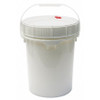 GRAINGER GLOBAL SOURCING MNG8005-WL PAIL 5.0 GAL. PLASTIC HANDLE WHITE W/LID