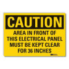 LYLE LCU3-0466-RD_7x5 CAUTION SIGN 5 IN H VINYL