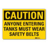 LYLE LCU3-0394-RD_5x3.5 CAUTION SIGN 3-1/2 IN H VINYL