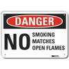 LYLE LCU4-0552-RA_10x7 NO SMOKING SIGN CORNER HOLES 10 IN W