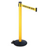 RETRACTA-BELT 305PYW-CAU BARRIER POST YLW/BLACK TEXT 2 IN BELT W