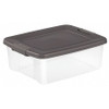 STERILITE CORP 19363V06 STORAGE TOTE CLEAR/GRAY 25 QT. 7-3/4 H