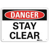 LYLE U3-1992-NP_14X10 DANGER SIGN 14 W X 10 H 0.055 THICK