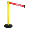 RETRACTA-BELT 331YA-NE BARRIER POST BLACK 3 IN BELT W NO ENTRY