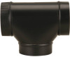 IMPERIAL MANUFACTURING BM0083 BLACK STOVE CLEAN OUT TEE JOINT, 24-GA.,