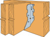 SIMPSON STRONG-TIE LUS28-2 HNGR JOIST DBL 2X8IN 18GA GALV