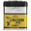 TRAEGER PELLET GRILLS, SPC176 BBQ RUB, FIN & FEATHER, 8.25-OZ.