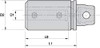 KENNAMETAL 1144730 8MM BORE DIAM, 40MM BODY DIAM X 45MM BOD