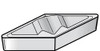 KENNAMETAL 1864544 VCMR332, KC5025 GRADE CARBIDE PROFILING 