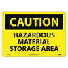 NMC C310RB "CAUTION - HAZARDOUS MATERIAL STORAGE AR