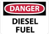 NMC D427P DANGER - DIESEL FUEL, 7" LONG X 10" WIDE