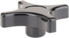 GIBRALTAR G10-2840-A 3" HEAD DIAM, 4 POINT LOBED KNOB