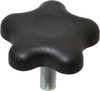 GIBRALTAR G10-2980-P 2-1/4" HEAD DIAM, 5 POINT LOBED KNOB