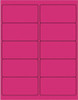 TAPE LOGIC LL410PK 4 X 2" FLUORESCENT PINK REMOVABLE RECTAN