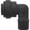 JOHN GUEST PP480821E FIXED ELBOW,BLACK,1/4" TUBE,EPDM,PK10