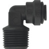 JOHN GUEST PP480823E FIXED ELBOW BLACK 1/4 TUBE SIZE PK10