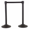 US WEIGHT U2000 BARRIER POST WITH BELT HDPE BLACK PR