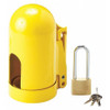 CONDOR USA INC 437R35 LOCKING CYLINDER CAP YELLOW STEEL