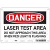 CONDOR USA INC 451R98 LASER WARNING 10 W 7 H 0.032 THICK