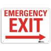 LYLE U7-1077-NA_14x10 EXIT SIGN EMERGENCY EXIT 10 X14 
