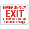 LYLE U7-1078-NA_14x10 EXIT SIGN EMERGENCY EXIT 10 X14 