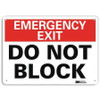 LYLE U7-1079-NA_14x10 EXIT SIGN EMERGENCY EXIT 10 X14 