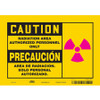 CONDOR USA INC 452A27 RADIATION SAFETY SIGN VINYL 7 H