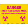 CONDOR USA INC 452A34 RADIATION SAFETY SIGN PLASTIC 10 H