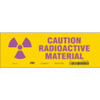 CONDOR USA INC 451Z56 RADIATION SAFETY SIGN VINYL 3-1/2 H PK10