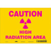 CONDOR USA INC 451Z53 RADIATION SAFETY SIGN VINYL 7 H