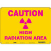 CONDOR USA INC 451Z52 RADIATION SAFETY SIGN PLASTIC 10 H