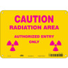 CONDOR USA INC 451Y98 RADIATION SAFETY SIGN ALUMINUM 7 H