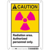 CONDOR USA INC 451Z23 RADIATION SAFETY SIGN PLASTIC 10 H
