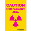 CONDOR USA INC 451Z41 RADIATION SAFETY SIGN VINYL 10 H
