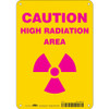 CONDOR USA INC 451Z39 RADIATION SAFETY SIGN PLASTIC 10 H