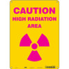 CONDOR USA INC 451Z40 RADIATION SAFETY SIGN PLASTIC 14 H