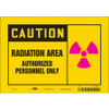 CONDOR USA INC 451Z19 RADIATION SAFETY SIGN VINYL 7 H