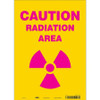 CONDOR USA INC 451Y74 J7007 RADIATION SAFETY SIGN VINYL 14 H
