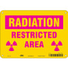 CONDOR USA INC 451Y34 RADIATION SAFETY SIGN PLASTIC 7 H