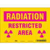 CONDOR USA INC 451Y36 RADIATION SAFETY SIGN VINYL 7 H