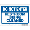 CONDOR USA INC 473Z64 RESTROOM SIGN 10 W 7 H 0.004 THICK