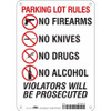 CONDOR USA INC 449L53 SAFETY SIGN 10 H X 7 W 0.055 THICK
