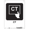 CONDOR USA INC 453M65 HOSPITAL SIGN 10 H X 7 W 0.032 THICK