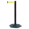 TENSABARRIER 886-33-STD-Y5-NV-C BARRIER POST WITH BELT BLACK POST 38 H