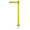 TENSABARRIER 884-35-STD-YCX-C SPIKE POST YELLOW POST 43 H