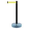 TENSABARRIER 885-33-STD-Y5-NV-C BARRIER POST WITH BELT BLACK POST 38 H