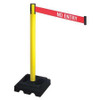 RETRACTA-BELT 332YA-NE BARRIER POST BLK NO ENTRY SQUARE