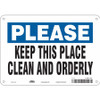 CONDOR USA INC 468V69 SAFETY SIGN 10 7 0.032 THICKNESS